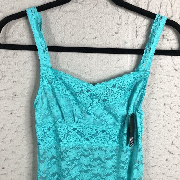 Vintage Rampage Slip Dress  Women S Babydoll Teal Green Lace Y2K 90s Sheer  NEW - Picture 2 of 16